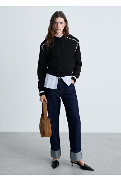 MANGO Woman Triko bomber ceket