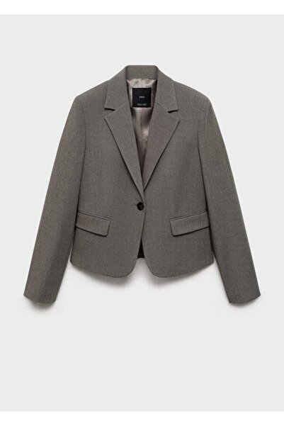 MANGO Woman Crop blazer ceket