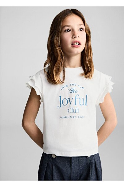 MANGO Kids Tricou cu model cu volane