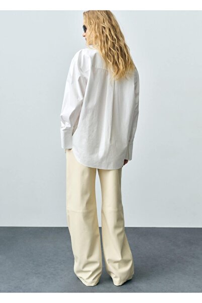 MANGO Woman Oversize pamuklu gömlek