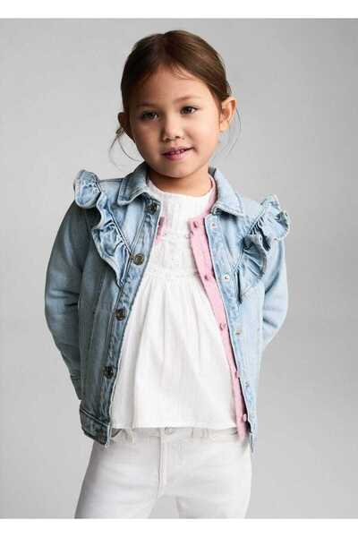 MANGO Baby Volanlı Denim Mont