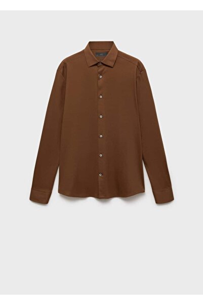 MANGO Man Πουκάμισο Comfort stretch χωρίς σιδέρωμα