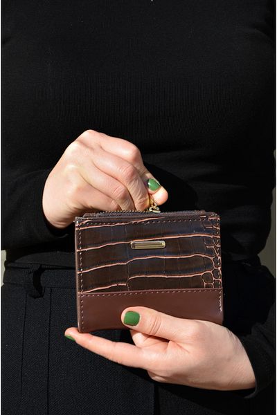 Mazel Design Crocodile Patterned Basic Wallet