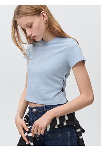 Mango Teen Düğüm detaylı tişört