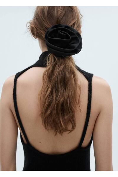 MANGO Woman Ac de păr cu floare maxi