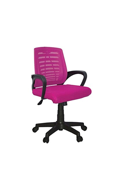 Türksit Karizma File Çalişma Koltuğu Plastik Ayak Pembe