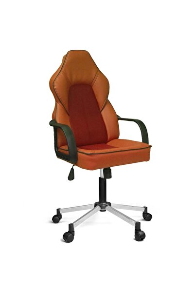 Türksit Lidya Yönetici ve Oyuncu Koltuğu Plastik Kol Ve Metalik Gri Boyalı Ay...