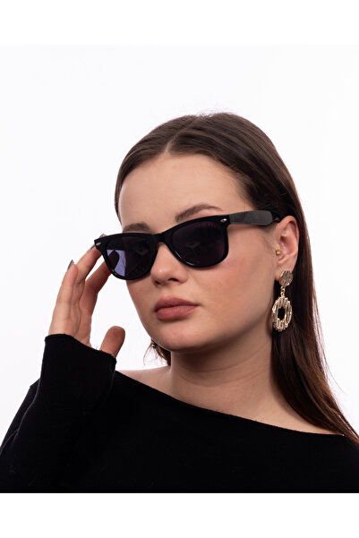 GlimmerGroove Wayfarer للجنسين النظارات الشمسية المائلة