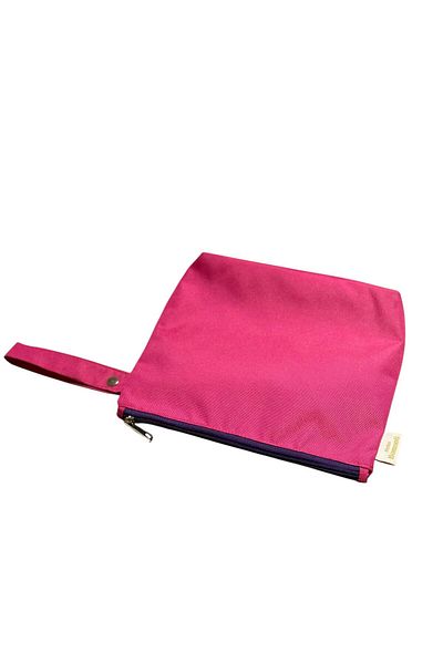 Atelier Bomonti Mamikids Mini Wet&Dry 30X25Cm Pink Nursery Bag - Wet & Dirty Beach/Pool Bag