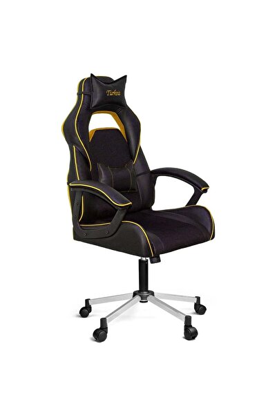 Türksit Range Yastıklı Yönetici ve Oyuncu Koltuğu Sarı