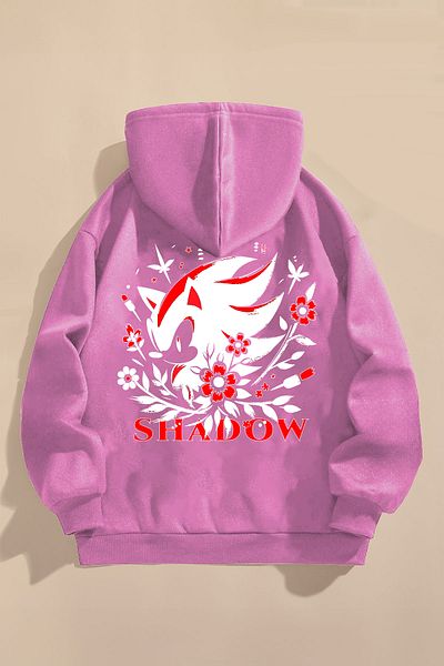 FEEL STYLE Розов детски суитшърт - тройно рельефно платно, щампа на таралеж