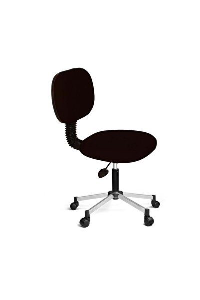 Türksit Eko Kolçaksız Çalışma Koltuğu Metalik Gri Boyalı Ayak Siyah