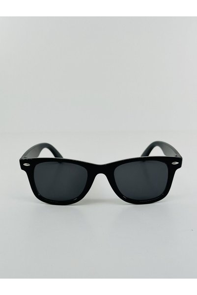 GlimmerGroove نظارات شمسية Wayfarer مائلة باللون الأسود للجنسين
