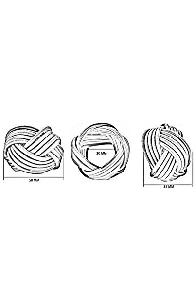 KATMERTEKS Fuchsia Napkin - 8 Twisted Ring Rings