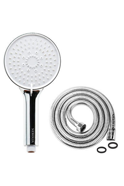 NEROLIA Huge - Su Tasarruflu Banyo Duş Seti Takımı - 150 cm Spiral Banyo Hortumu