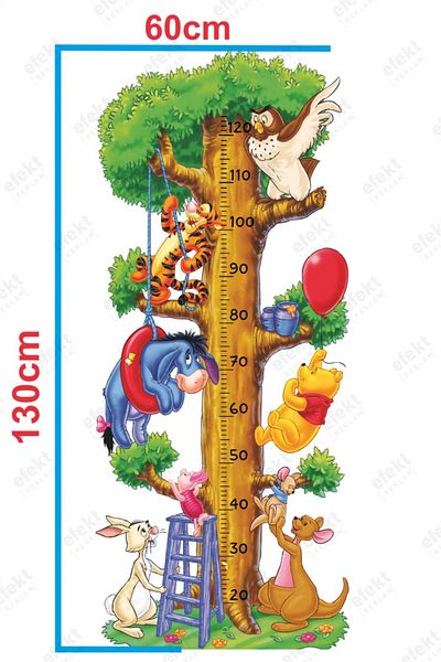 efekt reklam Fun in the Tree Winnie and His Friends Children - Baby Room Kindergarten - Nursery Wall Sticker