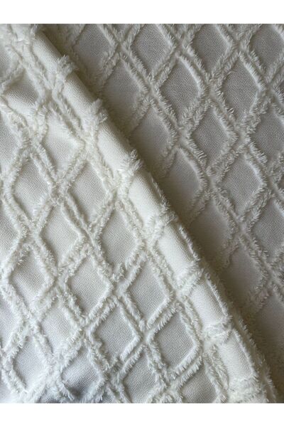 MİRATELİER Iskandinav Çift Kişilik Püsküllü Yatak Örtüsü