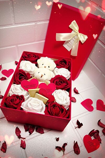 Flurose 14 Şubat Sevgililer Günü Hediyesi Sevgiliye Hediye Gül,Ayıcık,Çikolat...