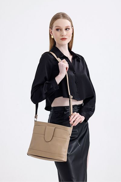 fubileather Geantă de damă, din piele naturală, din nurcă