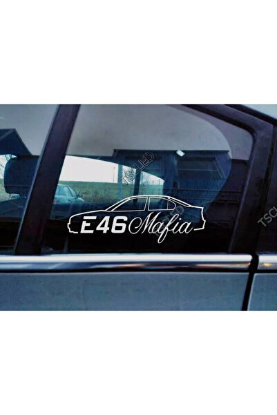 TSC 46 سيدان 320i - ملصق سيارة منقوش على شكل فراشة 19 سم، 2 قطعة
