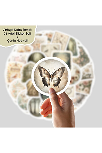 GUGUK Vintage Doğa Sticker Seti