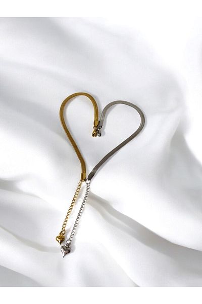 Tilde Tarnish Stainless Steel Unisex Couple Bracelet - Flat, Friendship and Lover Bracelet