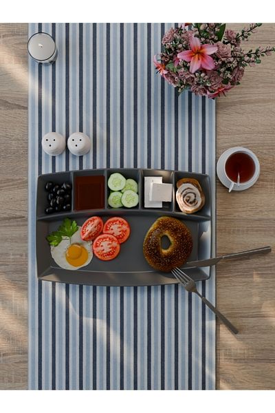 INNOX 6 Compartment Polycarbonate Breakfast Plate