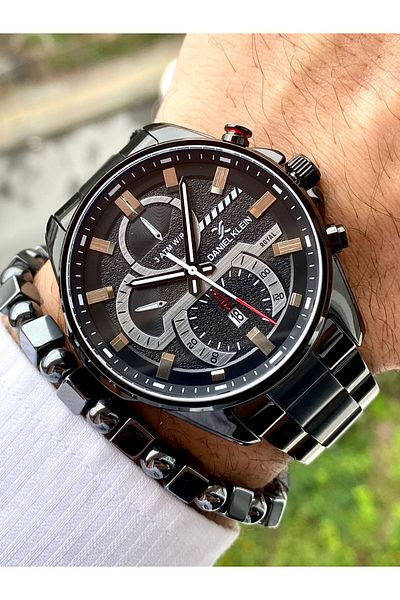 Daniel Klein Men's Wristwatch - Exclusive Leather Strap