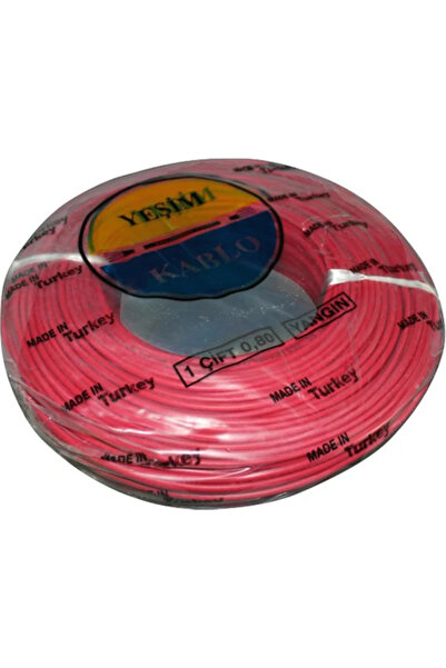 YEŞİM KABLO Yeşim Kablo 1 Çift Yangın Kablosu 1x2x0.80 +50 Cca 100 Metre