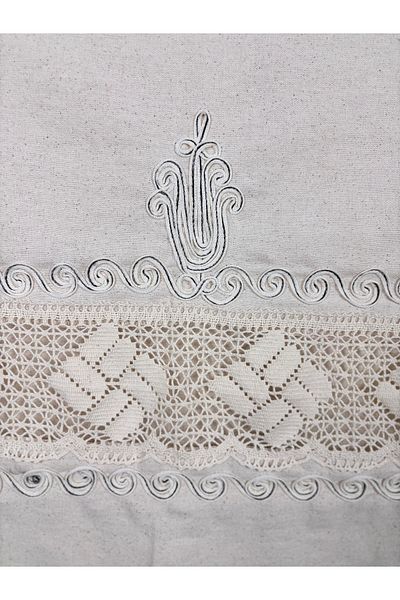 Buldan Concept Linen Curtain with Tulip Pattern