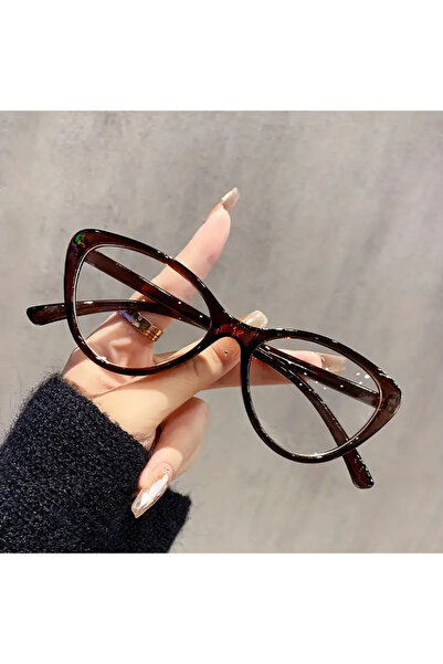 BluePepper Cateye Mavi Işık Filtreli Gözlük Blueblock Kedi Gözü Köşeli, Optik...