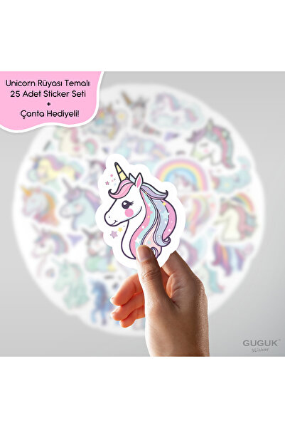 GUGUK Unicorn Rüyası Sticker Seti