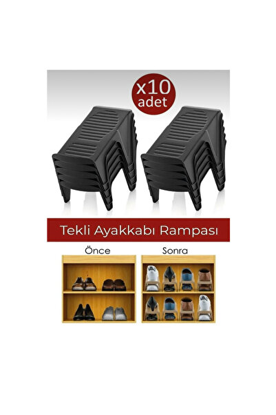 abnturk 10 Adet Ayakkabı Düzenleyici Rampa Ayakkabı Rampası