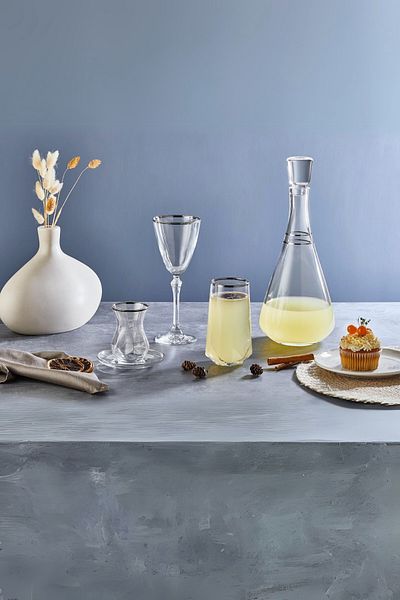 ÖzSa Home Tiamo Premium 6-Person Water Set - 31 Piece Dowry Set, Tableware and Jug Set