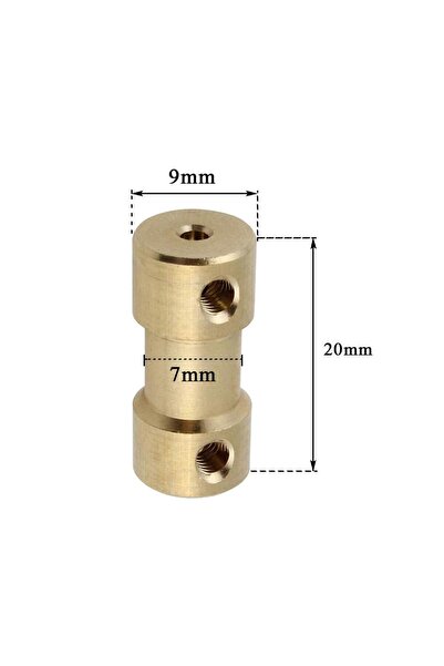 Hobi Mekatronik 5x5mm Mini Dc Motor Sabit Pirinç Kaplin