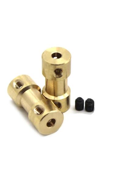 Hobi Mekatronik 5x5mm Mini Dc Motor Sabit Pirinç Kaplin