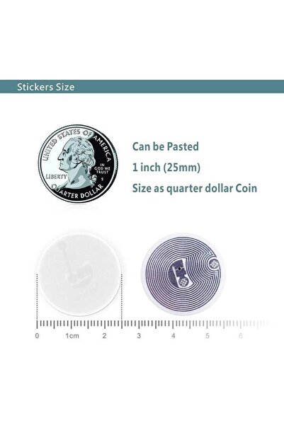 Hobi Mekatronik 13.56 MHz NFC Etiket - ISO14443A, Ntag 213, 25mm