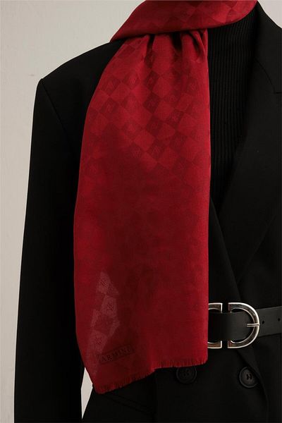Armine Jacquard Silk Cotton Shawl 11174