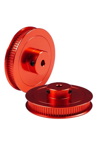 Hobi Mekatronik Gt2 6mm 80 Diş Kasnak Kırmızı (İç Çap 5 mm)