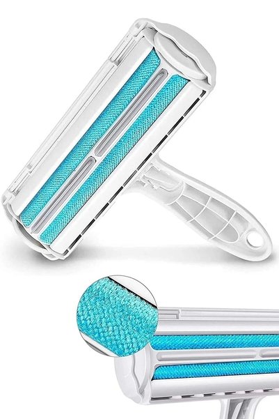 Maridet Self-Cleaning Buttoned Cat Dog Comb and Brush Bristle Dust Hair Collector Set of 2