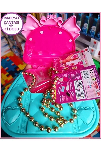 yusela حقيبة مستحضرات التجميل للمكياج مع سلسلة، مشط الهاتف، مرآة، قلادة، مشبك...