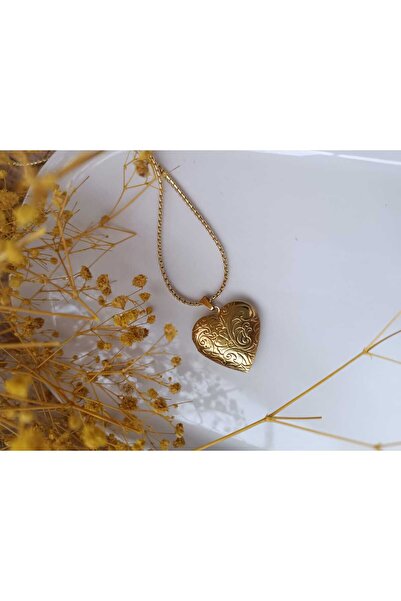 Blotch Farklı Tarz Ve Şık Çift Kalpli Kabartma Desen Madalyon Sevgililer Günü Çelik Kolye