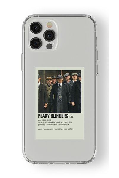 Multitronic حافظة شفافة مطبوعة بتصميم ملصق Peaky Blinders متوافقة مع هاتف iPh...