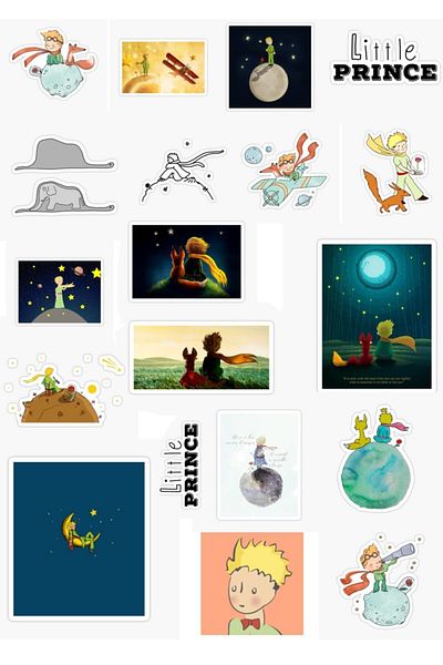Major Selection Σετ αυτοκόλλητων Little Prince - Little Prince Printed Special Design 20 τεμαχίων