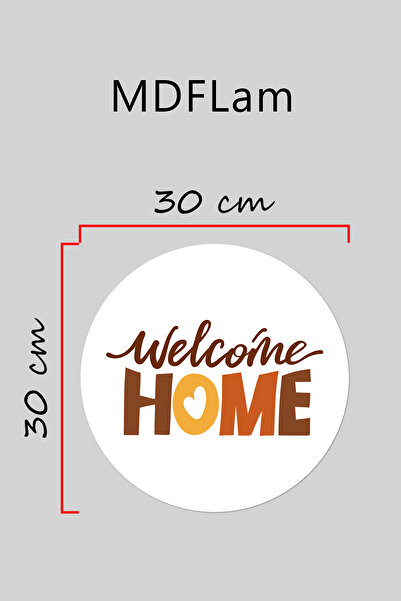 Rugmood Μοντέρνα ψηφιακή εκτύπωση Χρυσό Welcome Home Door Ornament