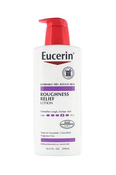 Eucerin Roughness Relief Lotion - Full Body Lotion for Extremely Dry, Rough Skin - 500ml White Pump Bottle
