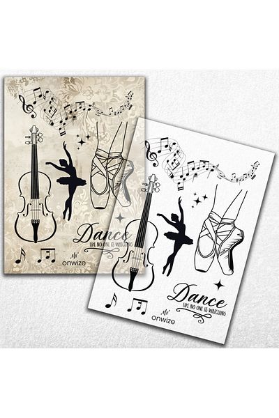 Onwize 'Dark Academia' - 80X110Mm Silicone Transparent Stamp