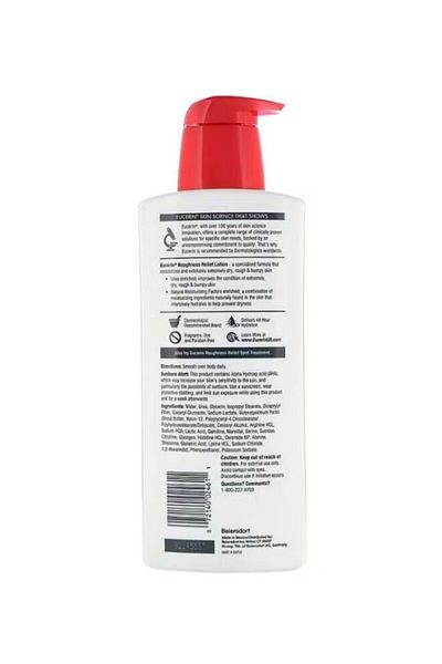 Eucerin Roughness Relief Lotion - Full Body Lotion for Extremely Dry, Rough Skin - 500ml White Pump Bottle