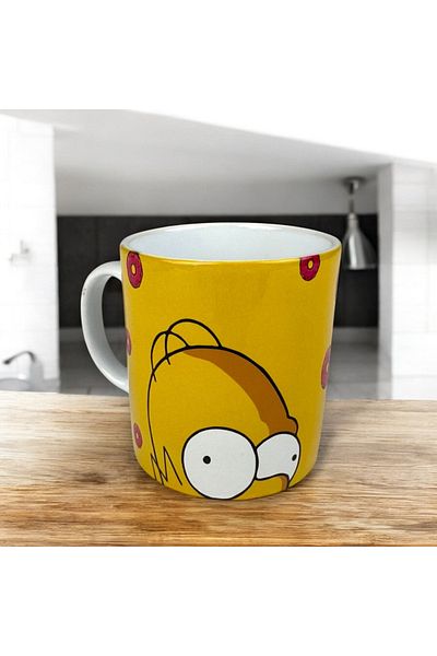 Touz Moda كوب بورسلين مطبوع بالكامل من The Simpsons