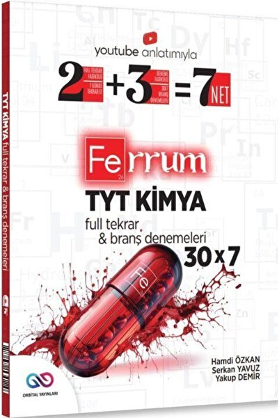 Orbital Yayınları Orbital Yayınları TYT Kimya Ferrum 30 x 7 Branş Denemeleri